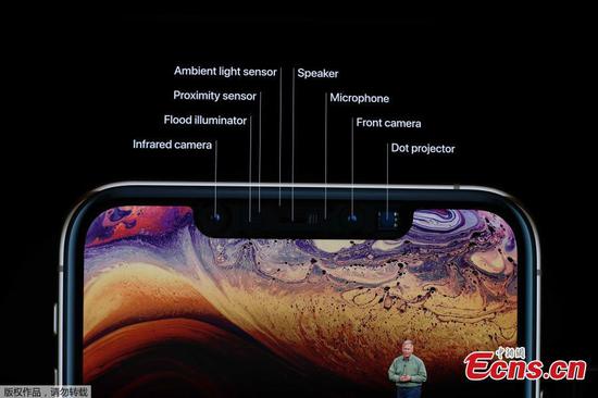 Philip W. Schiller, Senior Vice President, Worldwide Marketing of Apple, speaks about the the new Apple iPhone XS and XS Max at an Apple Inc product launch event at the Steve Jobs Theater in Cupertino, California, U.S., September 12, 2018.  (Photo/Agencies) 
