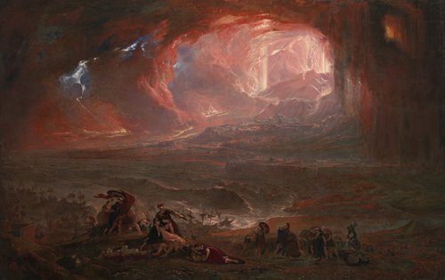 The Destruction of Pompei and Herculaneum by John Martin (Photo/Courtesy of the National Art Museum of China)