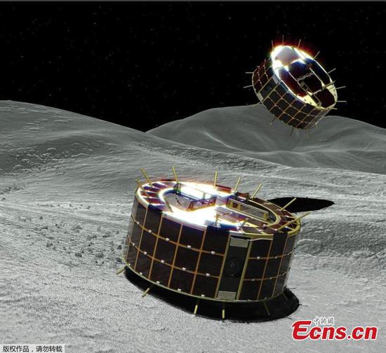 Japanese probe drops off robots on asteroid's surface