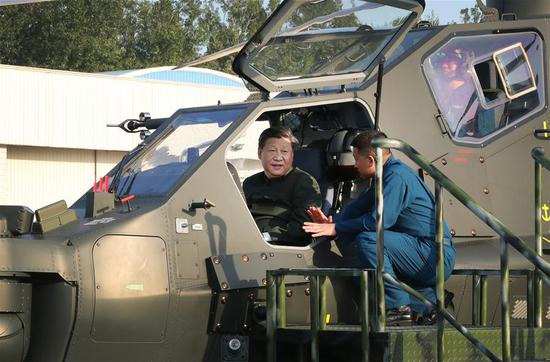 Xi inspects military, stresses training, war preparedness