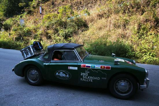 Vintage cars on epic trip arrive in China