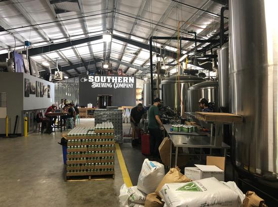 The Southern Brewing Company is based in Athens, Georgia. (CGTN Photo)