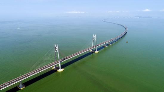 The Hong Kong-Zhuhai-Macao Bridge，file photo. (Photo/Xinhua)