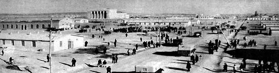 The city center of Karamay, Xinjiang Uygur autonomous region, in 1958. [Photo provided to China Daily]