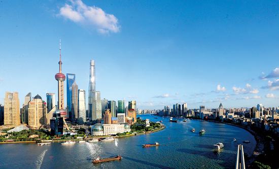 A view of Shanghai's Pudong New Area. (Photo provided to chinadaily.com.cn)