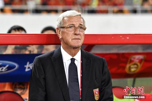 China's national football team coach Marcello Lippi （File photo/China News Service）