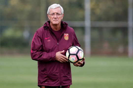 File photo of Marcello Lippi, head coach of China. (Photo/China Daily)