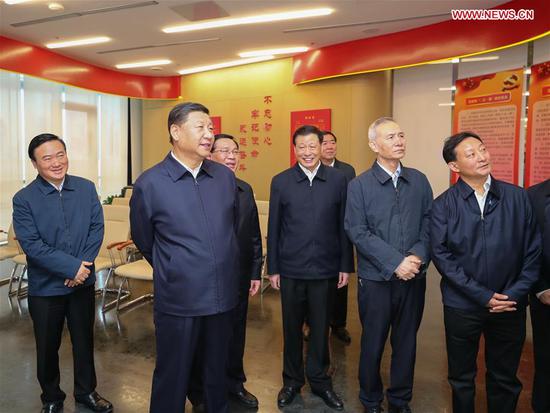 Photo Xi Jinping inspects Shanghai