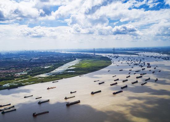 The Wuhan section of the Yangtze River. (Xinhua)