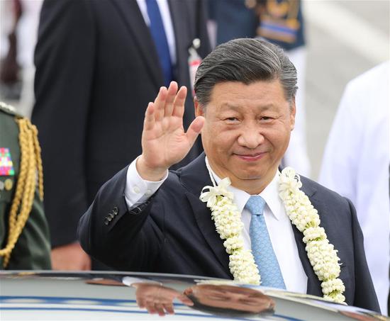 Xi arrives in Philippines for state visit 