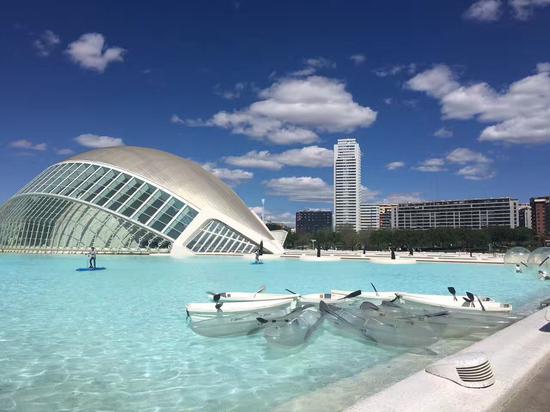 City of Arts and Sciences in Valencia. (CGTN Photo)