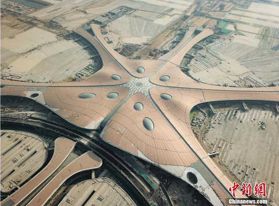 Beijing's new international airport in Daxing district is under construction (File photo/China News Service)