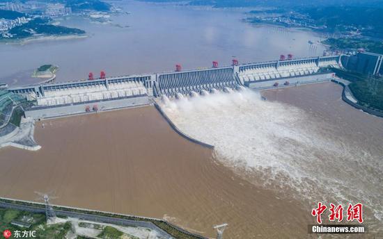 The Three Gorges Dam, a gargantuan structure straddling the Yangtze River in China's Hubei province. [Photo/IC]