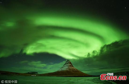 Spectacular Northern Lights in Iceland