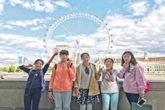 Students gather for summer school in the UK. (Photo provided to China Daily)