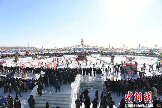 Chagan Lake winter fishing festival kicks off on Dec 28. (Photo: China News Service/Zhang Yao)