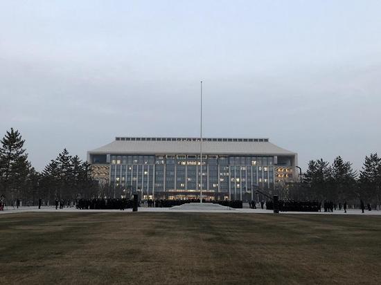 The new building of the Beijing Administrative offices in Tongzhou District. （Photo/CCTV)