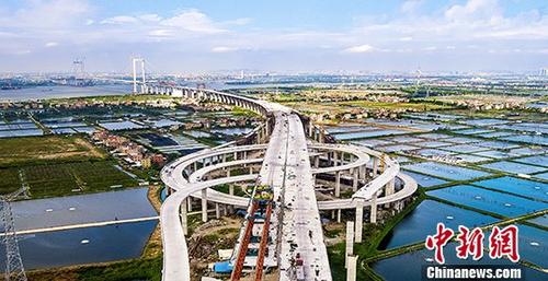 Photo taken on Nov. 20, 2018 shows an aerial view of the Humen No. 2 Bridge, a passage to the Guangdong-Hong Kong-Macao Greater Bay area. (Photo/China News Service)