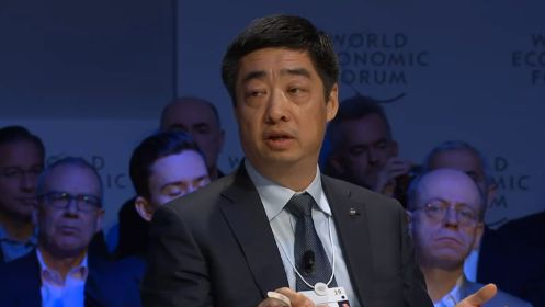 Ken Hu, the deputy chairman and rotating chairman at Huawei Technologies. /Photo from World Economic Forum website