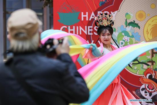 Chinese cultural celebrations for upcoming Spring Festival kick off in downtown Berlin