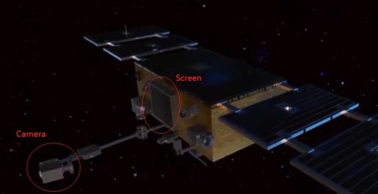 A render of the satellite. /Screenshot from CCTV