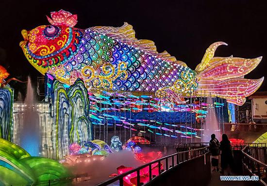 Lantern fair held in Zigong, southwest China's Sichuan