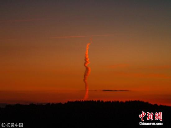 Mysterious spiral cloud spotted in UK
