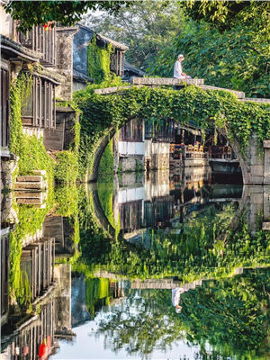 A captivating early spring view of Zhouzhuang. (Photo provided to chinadaily.com.cn)