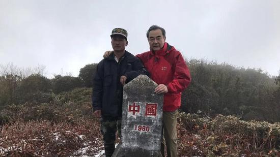 Chinese Foreign Minister Wang Yi visited the China-Myanmar border in China's southwest Yunnan Province, February 17, 2019. /Foreign Affairs Office of Yunnan Province
