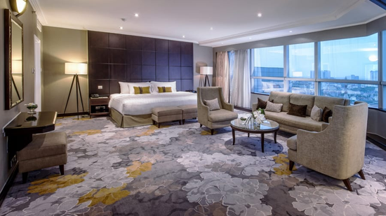 Inside Kim's $275-a-night luxury hotel room in Hanoi
