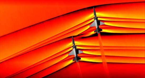 NASA captures 'first' images of supersonic shockwaves colliding in flight