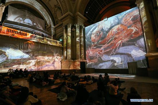 'Van Gogh: the Immersive Experience' exhibition held in Brussels, Belgium