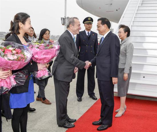 Li arrives in Brussels for China-EU leaders' meeting