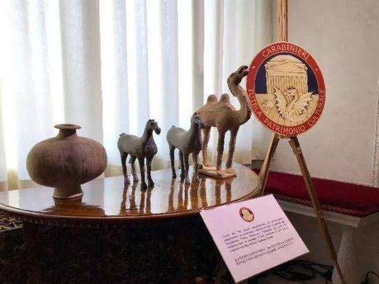 Part of the returned Chinese cultural relics (Photo/Xinhua)