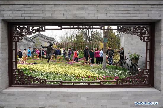 Beijing horticultural expo site conducts trial run