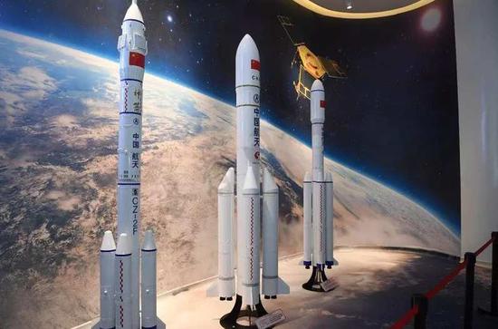 Rocket models in Chang Guang Satellite Science Museum. / Photo via JLNTV