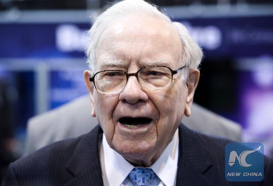 File Photo of U.S. billionaire investor Warren Buffett. (Xinhua/Wang Ying)