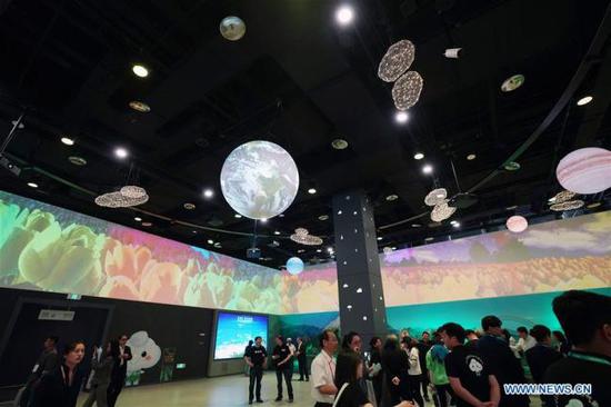 People visit ecological and meteorological house during the 