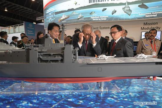 Global navies, warships gather in Singapore for defense show