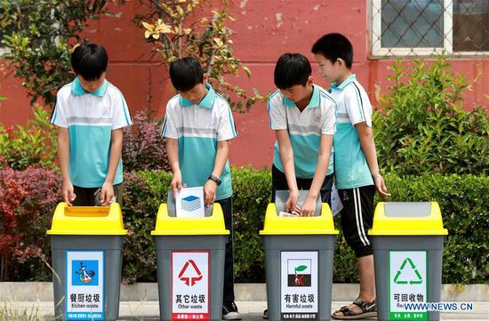 Various activities held across China to raise people's awareness of garbage sorting