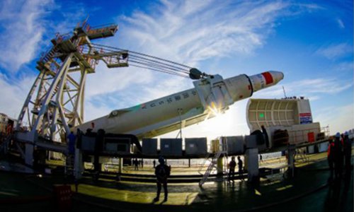 Long March-11 carrier rocket. (Photo/Courtesy of the China Aerospace Science and Technology Corporation's China Academy of Launch Vehicle Technology)