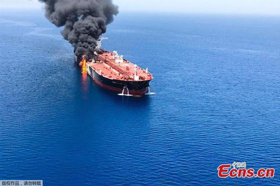 Two oil tankers attacked in Gulf of Oman 