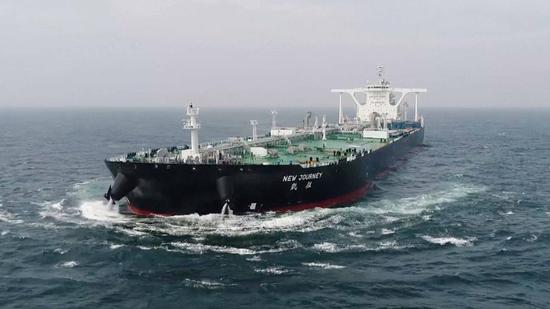 New Journey, the world's first intelligent VLCC. （CCTV Photo）