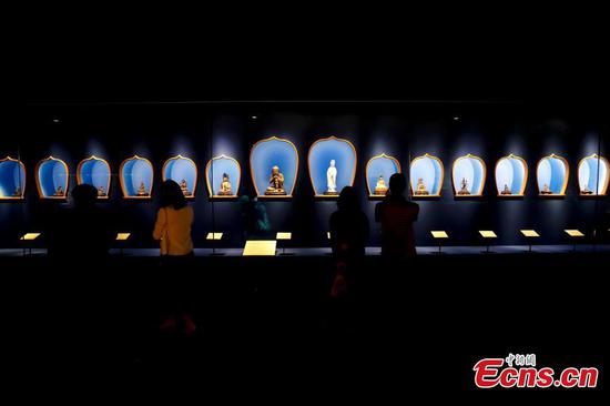 Artifacts from the collection of the Vatican Museums are on show at the Palace Museum, May 28, 2019. (Photo/China News Service)