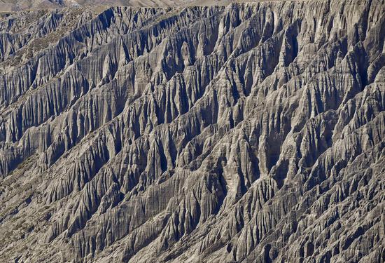 Amazing landscape of Dushanzi Grand Canyon in Xinjiang