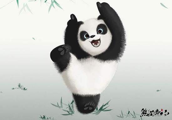 The new panda-themed film combines computer animation and Chinese wash painting technique. (Photo/China Daily Photo)