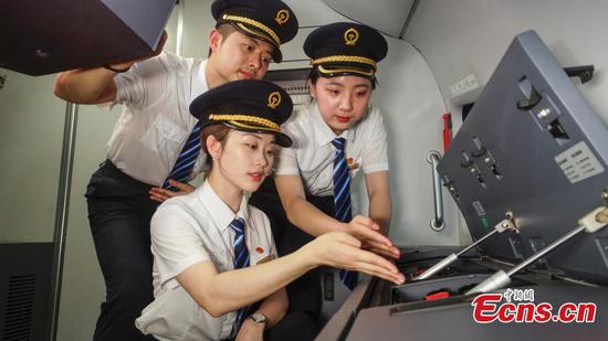 Training China’s first female bullet train drivers