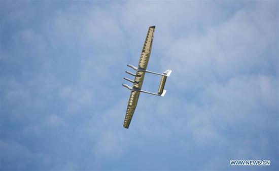 China-made solar-powered unmanned aircraft makes maiden flight
