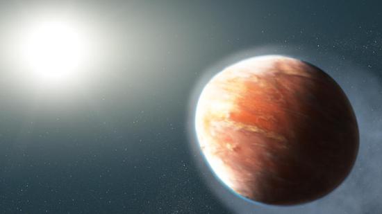 Hubble uncovers a 'heavy metal' exoplanet shaped Like a football