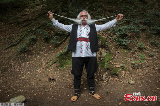 Longest moustache competition held in Serbia 
